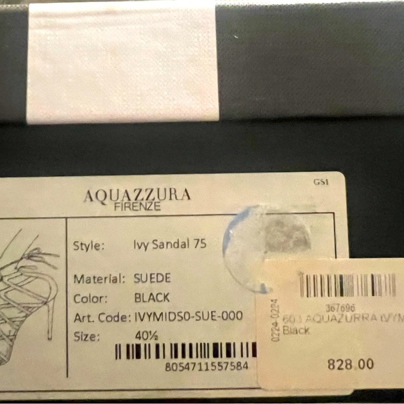 NEW. AQUAZZURA HIGH HEEL SANDALS. - Picture 9 of 11